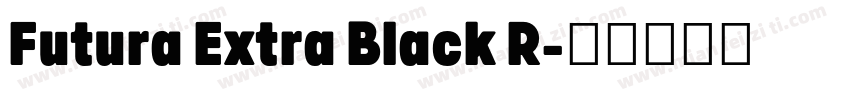 Futura Extra Black R字体转换